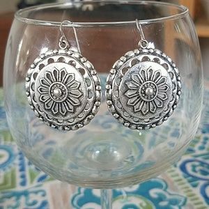New! southwest BOHO round metal earrings